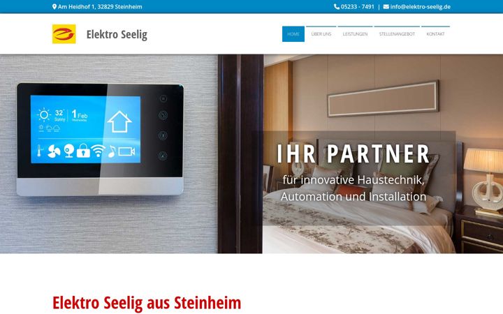 Captura de ecrã de elektro-seelig.de