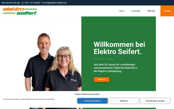 Captura de ecrã de elektro-seifert.de