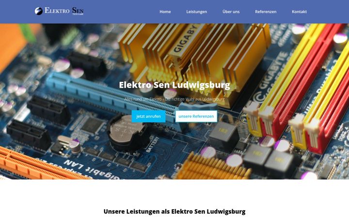 Captura de ecrã de elektro-sen-gmbh.de
