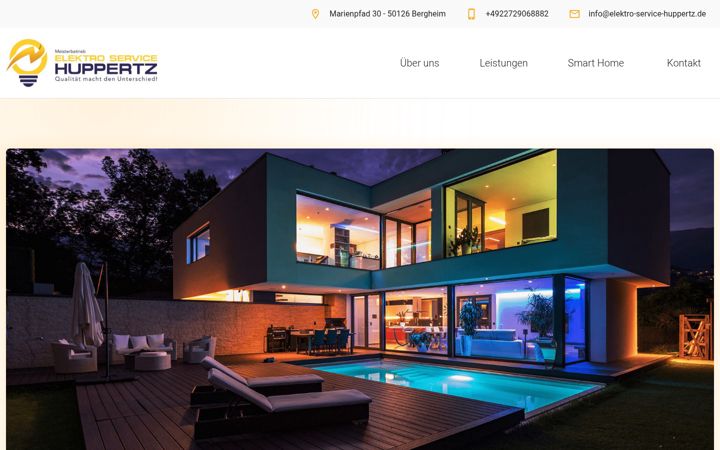 Captura de ecrã de elektro-service-huppertz.de