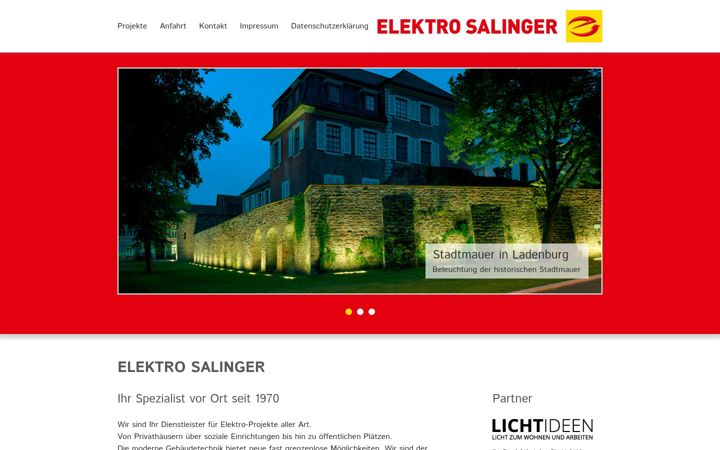 Screenshot di elektro-service-salinger.de