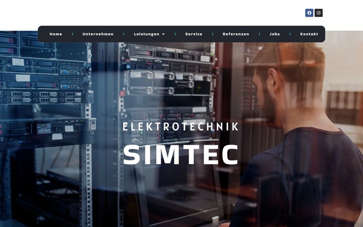 Screenshot di elektro-simtec.de