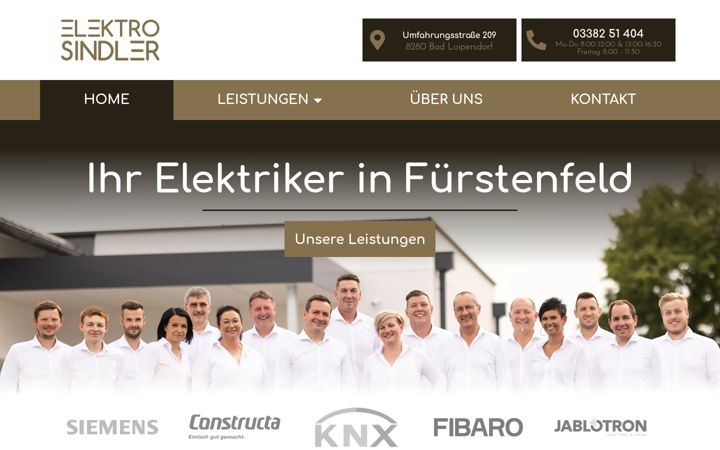 Screenshot di elektro-sindler.at