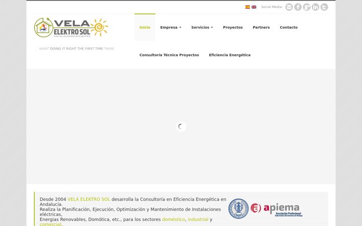 Capture d'écran de elektro-sol.eu
