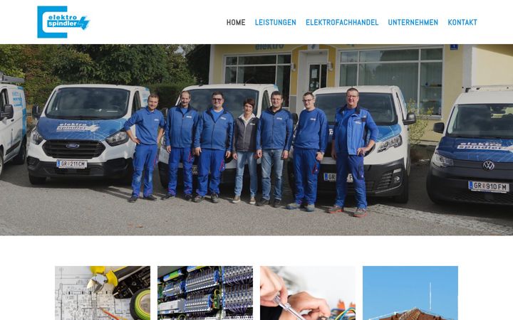 Kuvakaappaus sivustosta elektro-spindler.at