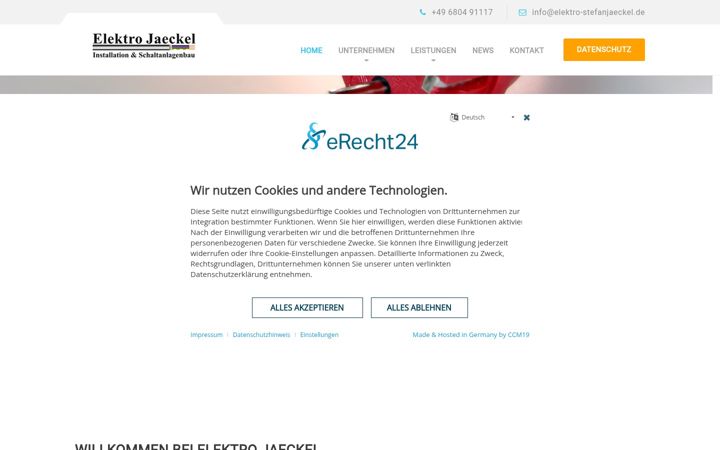 Screenshot di elektro-stefanjaeckel.de