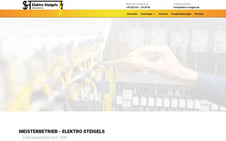 Captura de pantalla de elektro-steigels.de
