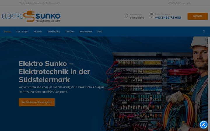 Képernyőkép: elektro-sunko.at