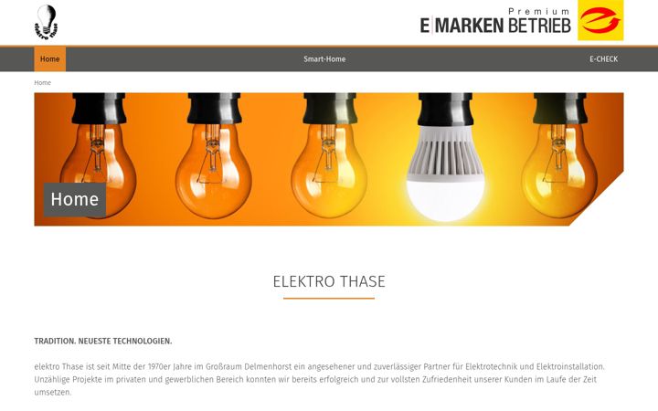 Captura de pantalla de elektro-thase.de