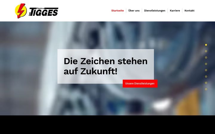 Captura de pantalla de elektro-tigges.de