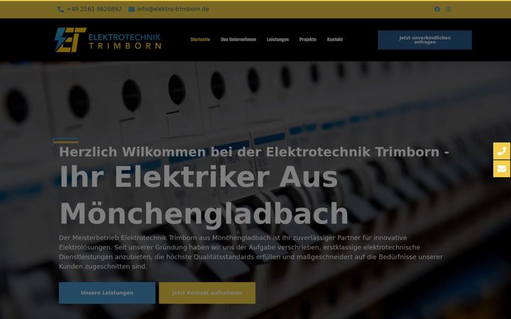 Captura de pantalla de elektro-trimborn.de