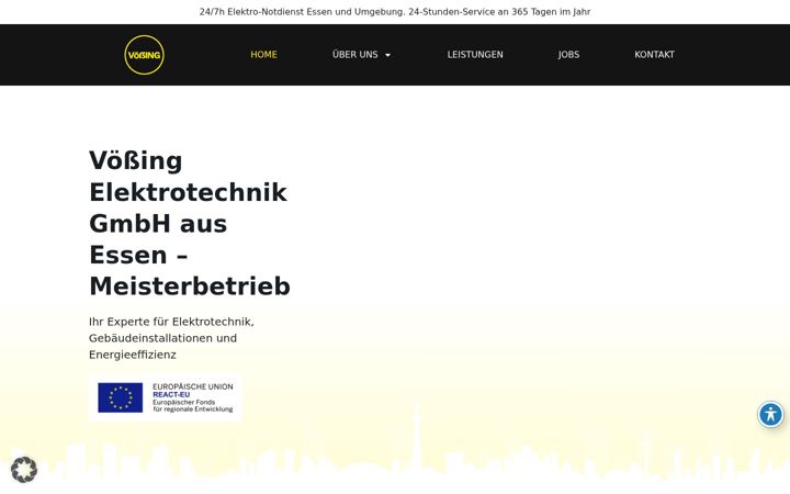 Captura de pantalla de elektro-voessing.de