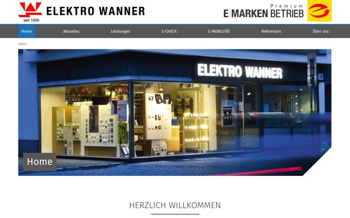 Captura de pantalla de elektro-wanner.de