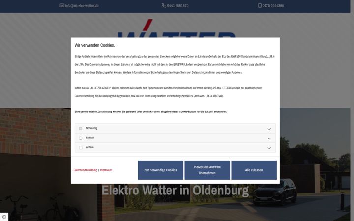 Screenshot von elektro-watter.de