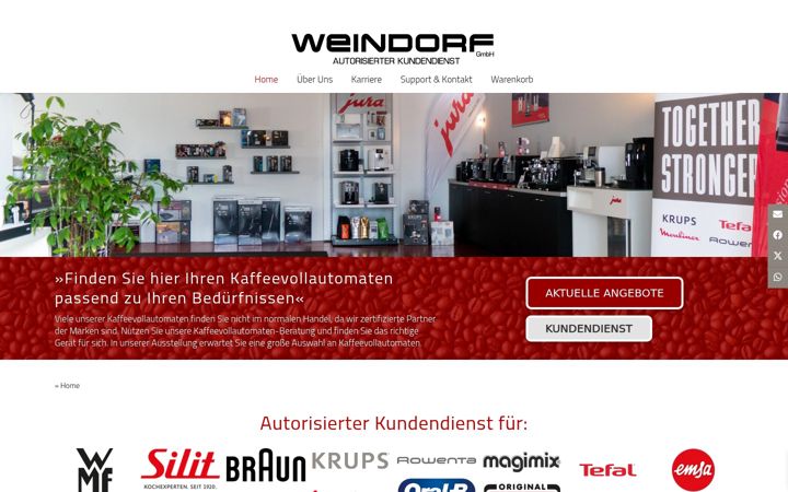 Skærmbillede af elektro-weindorf.de