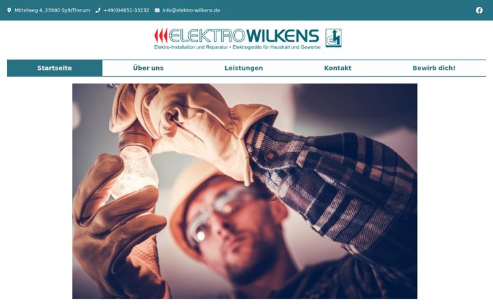 Screenshot von elektro-wilkens.de