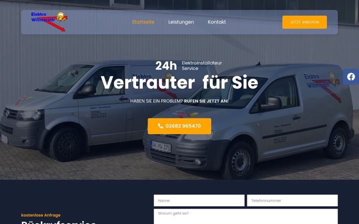 Screenshot von elektro-willmeroth.de