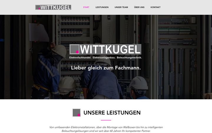 Skærmbillede af elektro-wittkugel.de