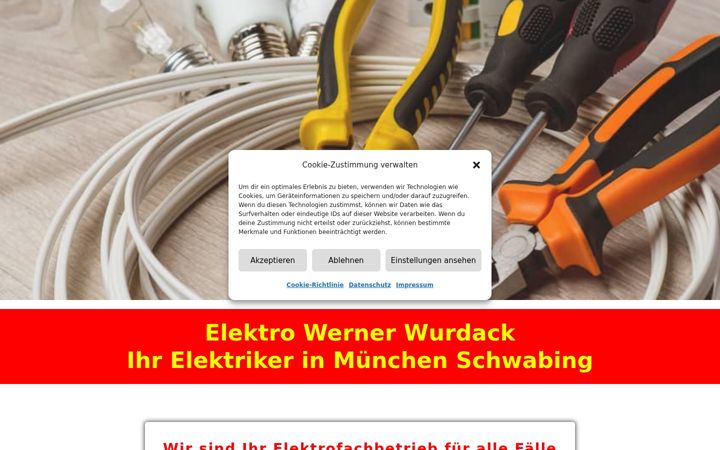 Skærmbillede af elektro-wurdack.de