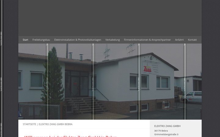 Skærmbillede af elektro-zang.de