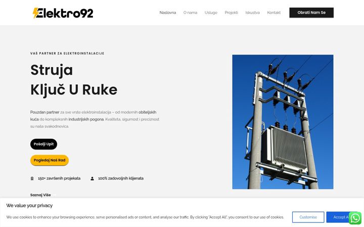 Screenshot of elektro92.com
