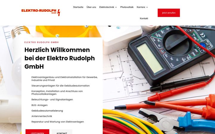 Captura de pantalla de elektroanlagen-rudolph.de