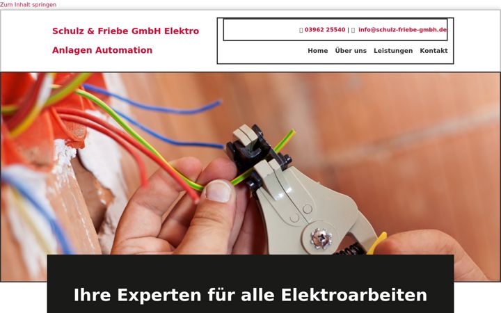 Skjámynd af elektroanlagen-schulz-friebe.de