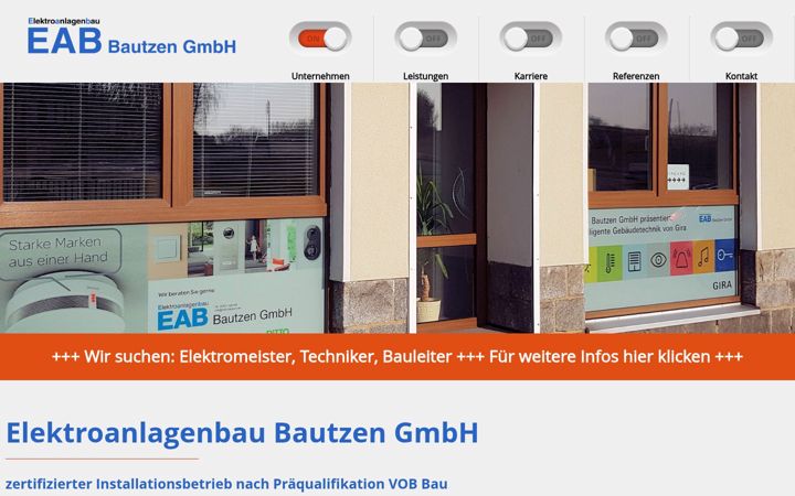 Captura de pantalla de elektroanlagenbau-bautzen.de