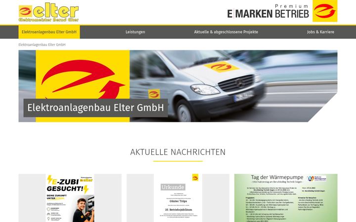 Captura de pantalla de elektroanlagenbau-elter.de