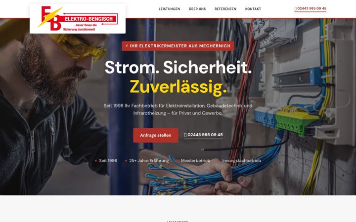 Captura de pantalla de elektrobengisch.de