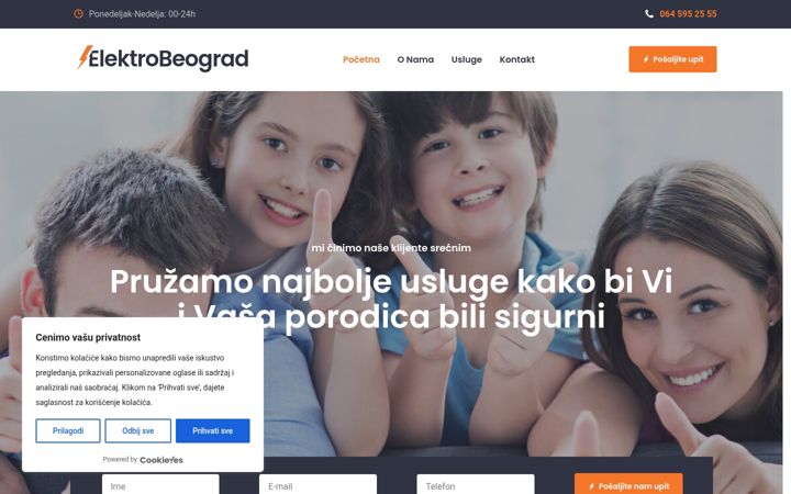 Screenshot of elektrobeograd.com