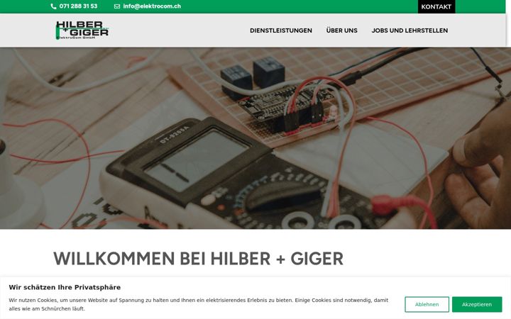 Snímek obrazovky elektrocom.ch