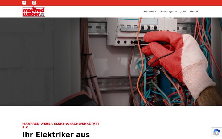 Captura de pantalla de elektrofachwerkstatt.de