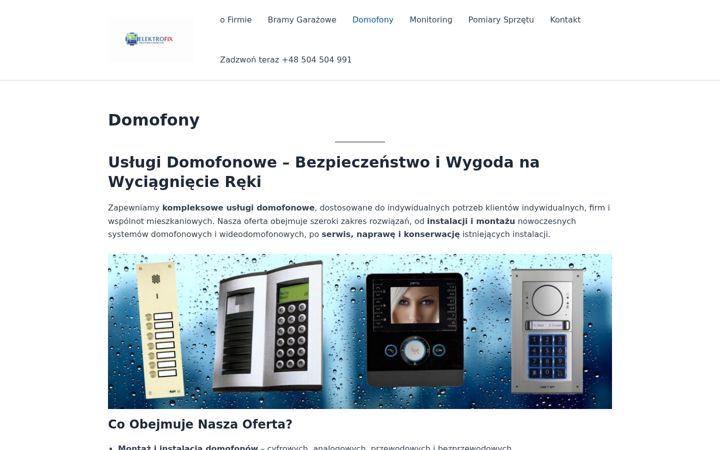Ekrānuzņēmums no elektrofix.pl