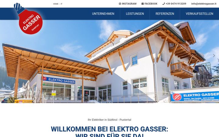 Ekrānuzņēmums no elektrogasser.it