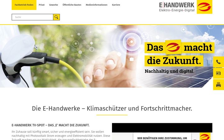 Capture d'écran de elektrohandwerk.de