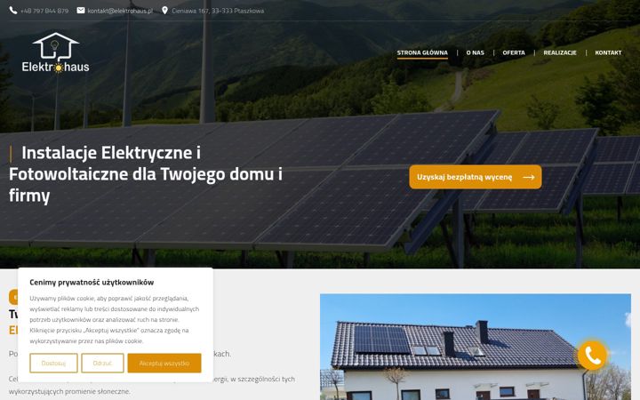 Ekrānuzņēmums no elektrohaus.pl