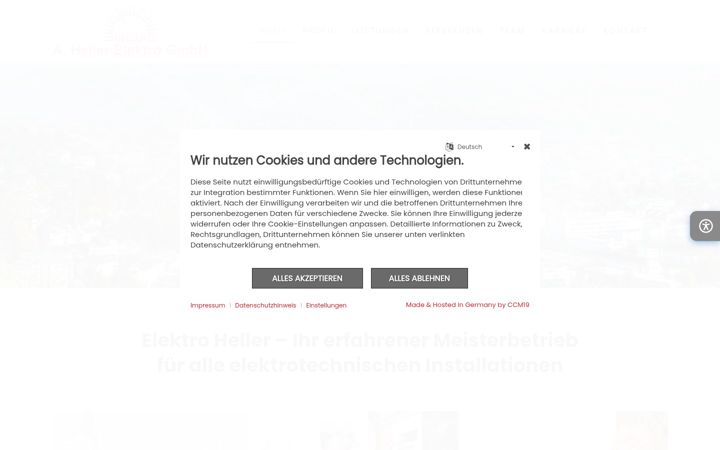 Snímek obrazovky elektroheller.de