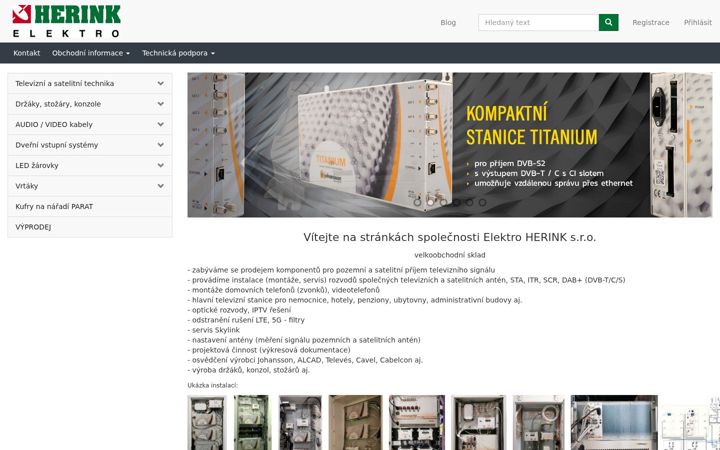 Screenshot di elektroherink.cz