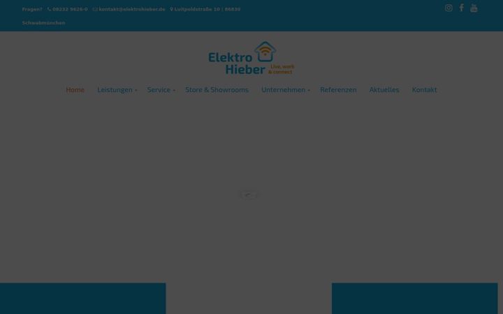 Snímek obrazovky elektrohieber.de