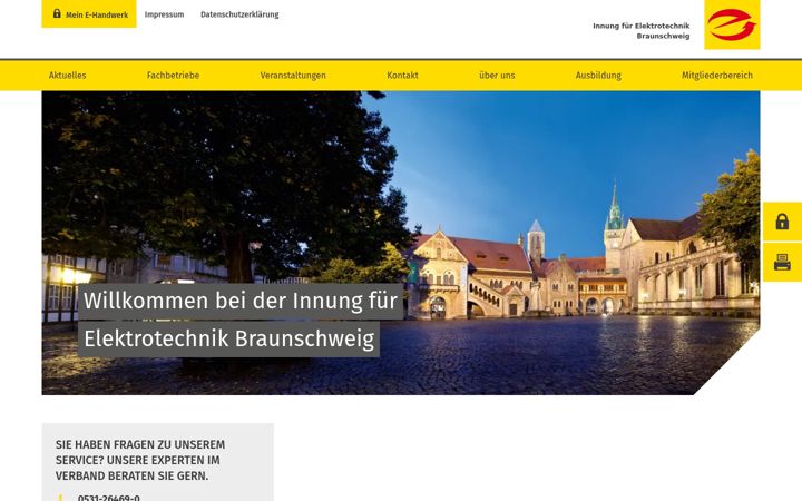 Snímek obrazovky elektroinnung-bs.de