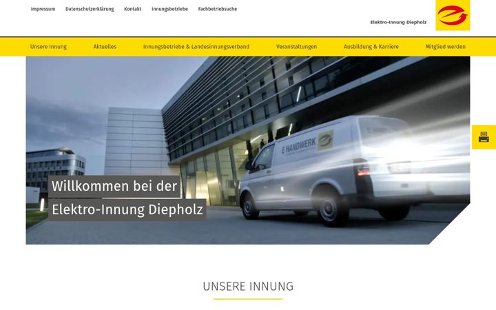 Screenshot ta' elektroinnung-diepholz.de