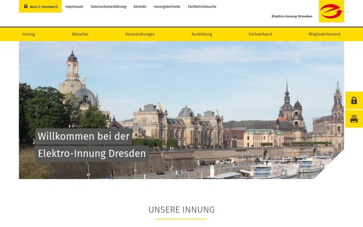 Snímek obrazovky elektroinnung-dresden.de