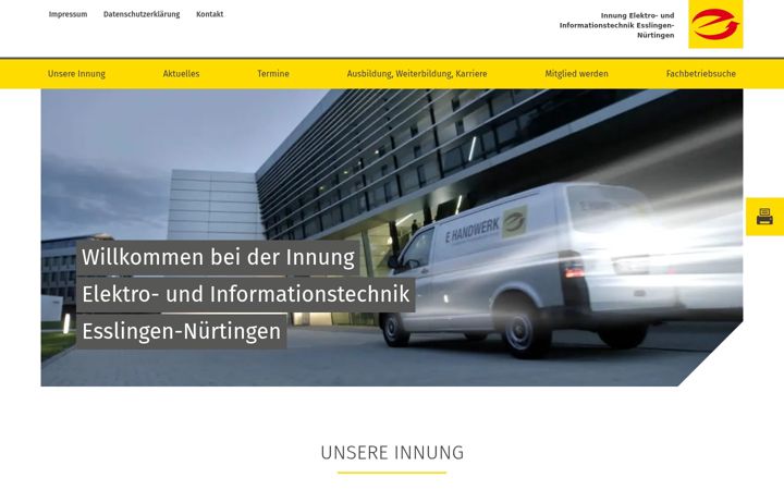 Screenshot of elektroinnung-es-nt.de