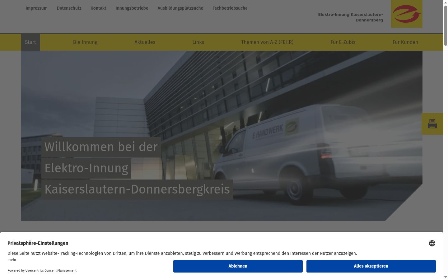 Screenshot tal-banner tal-kunsens muri qabel kwalunkwe interazzjoni