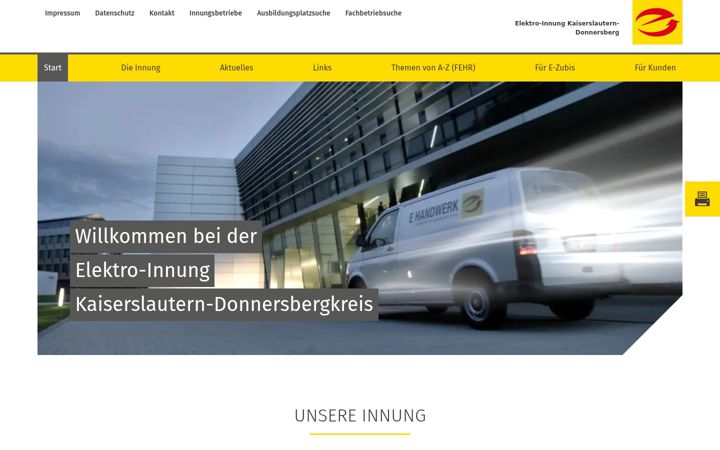 Screenshot of elektroinnung-kl-do.de