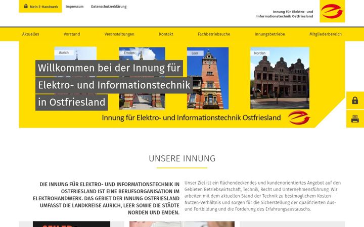 Ekrano kopija elektroinnung-ostfriesland.de