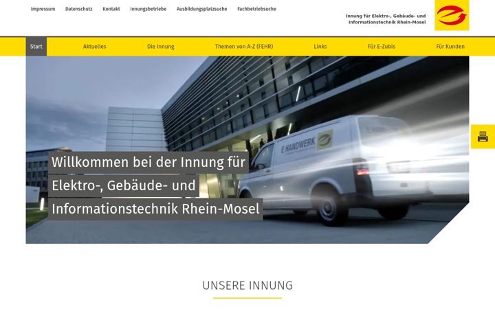 Screenshot di elektroinnung-rheinmosel.de