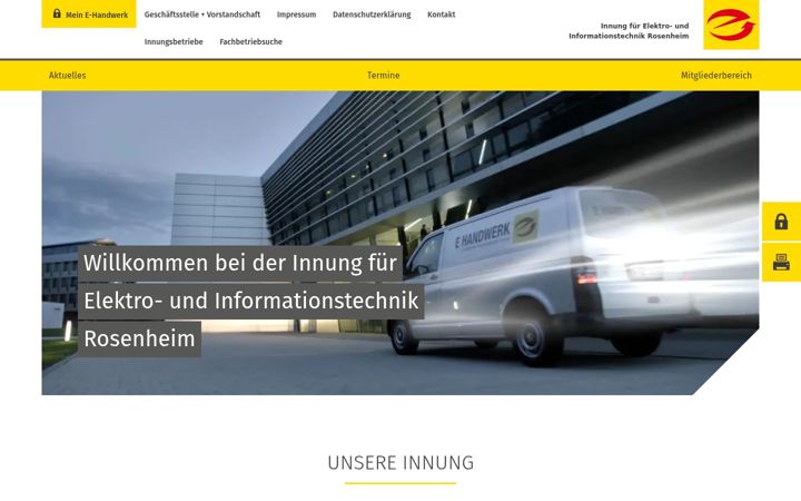 Screenshot di elektroinnung-rosenheim.de