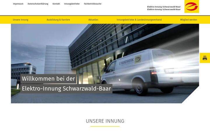 Screenshot di elektroinnung-swb.de